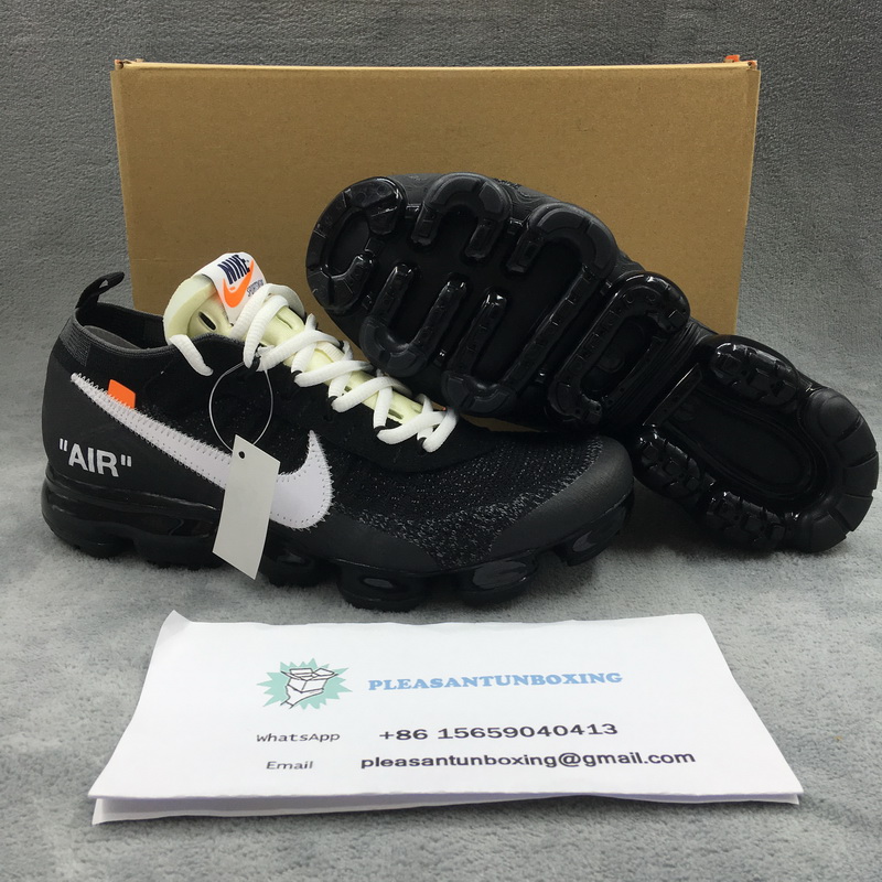 Authentic OFF-WHITE x Nike VaporMax Black GS